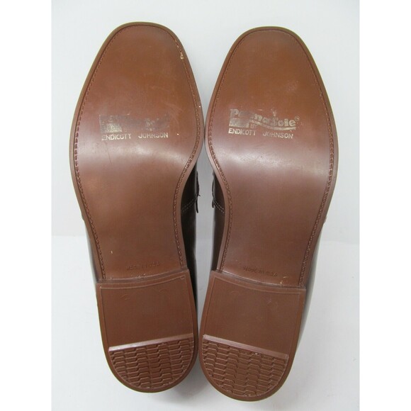 Endicott Johnson Permasole Leather Bit Loafers Mens Size US 8.5 D Made USA - Picture 3 of 12